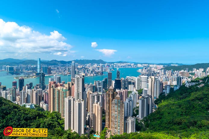 Hong Kong, il panorama dal Vistoria Peak